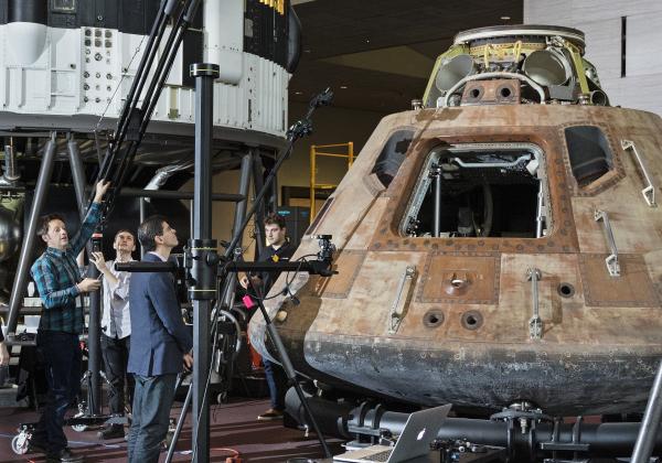 Autodesk scan the challenging Apollo 11 Command Module with specially designed equipment